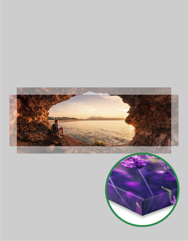 Fotoobraz 150 x 50 cm z vlastní fotografie - BOKY POKRAČUJÍCÍ FOTKA -