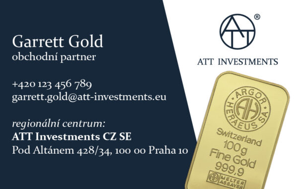 ATT investments vizitky - 200 ks